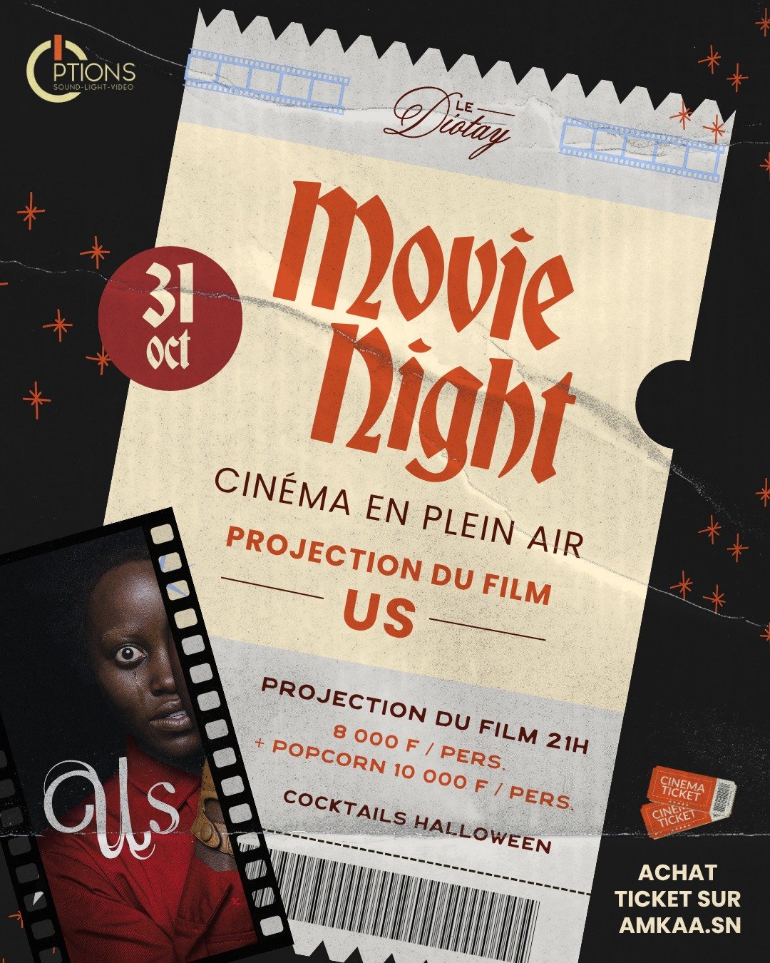 Movie Night - Cinéma en plein air : Projection du film "US"